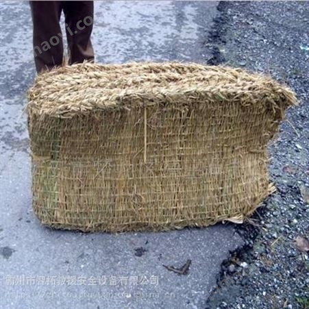 智拓河堤加固防汛稻草編織袋:40*60防汛護(hù)坡工程草袋保溫路面草袋