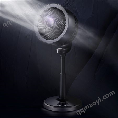 艾美特（AIRMATE）黑天鵝循環扇折疊家用電風扇充電落地無線