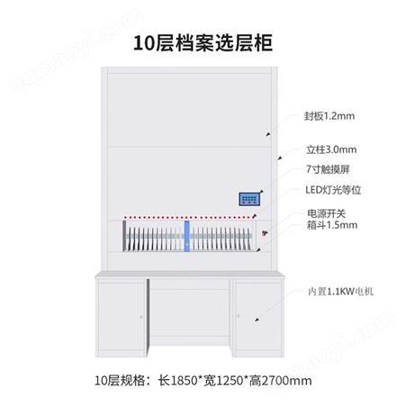 智能回转柜自动选层柜多功能档案回转柜智能档案存放柜