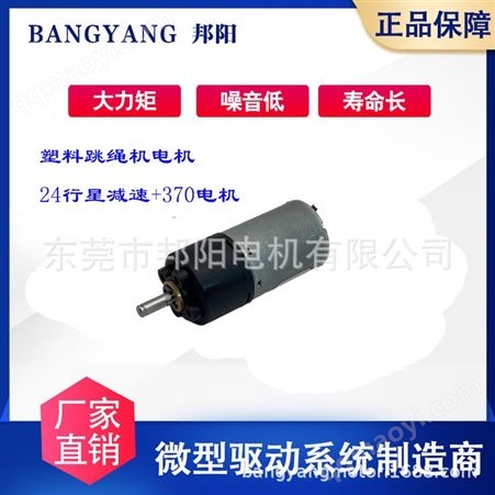 24PG-370全塑胶低噪音行星减速智能跳绳机摇奶器马达