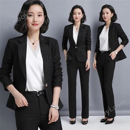 职业装辽宁  秋工装职业套装女西服套装  面试正装