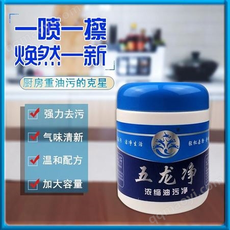 五龙净 重油污清洁剂 固体油污清洗剂 浓缩油污净
